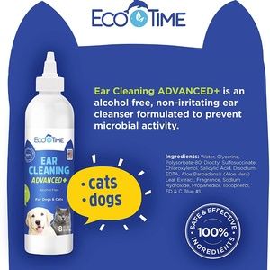 EcoTime Dog Cat Ear Cleaner Treatment